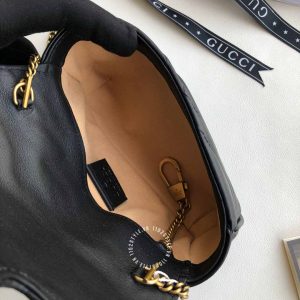 Túi xách đeo chéo Gucci nữ màu đen phiên bản hàng hiệu cao cấp - Ảnh 8