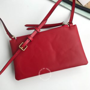 Túi đeo chéo Gucci nữ logo GG màu đỏ hàng hiệu replica 1:1 - Hình ảnh 4