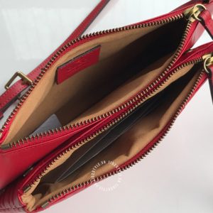 Túi đeo chéo Gucci nữ logo GG màu đỏ hàng hiệu replica 1:1 - Hình ảnh 6