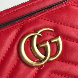 Túi đeo chéo Gucci nữ logo GG màu đỏ hàng hiệu replica 1:1 - Hình ảnh 9