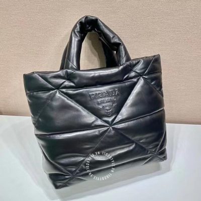 Túi xách Prada nữ màu đen da bóng replica 1:1 chính hãng giá ưu đãi nhất
