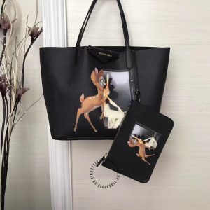 Túi xách Givenchy hàng hiệu cao cấp màu đen hoạ tiết - Ảnh 3