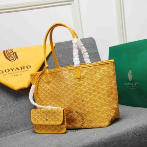 Túi xách nữ Goyard màu vàng da thật phiên bản cao cấp - Ảnh 3
