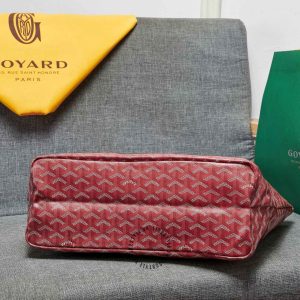 Túi xách Goyard màu đỏ đô hoạ tiết monogram siêu cấp loại 1:1 - Ảnh 3