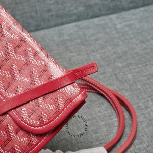 Túi xách Goyard màu đỏ đô hoạ tiết monogram siêu cấp loại 1:1 - Ảnh 4