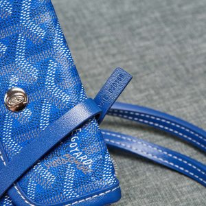 Túi xách nữ Goyard màu xanh dương nổi bật super fake 1:1 - Ảnh 7