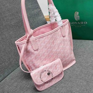 Túi xách nữ Goyard màu hồng trẻ trung super fake 1:1 - Ảnh 3