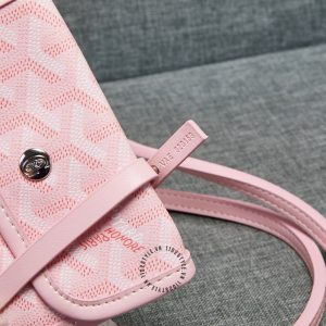 Túi xách nữ Goyard màu hồng trẻ trung super fake 1:1 - Ảnh 7