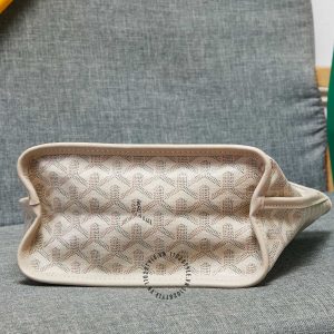 Túi xách Goyard màu be phối hoạ tiết monogram super fake loại 1 - Ảnh 7