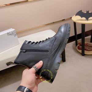 Boot Versace nam da xịn màu đen trơn giá tốt nhất thị trường - Ảnh 6