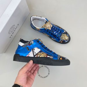Sneaker Boot Versace nam màu xanh hàng hiệu giá ưu đãi nhất - Ảnh 3