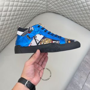 Sneaker Boot Versace nam màu xanh hàng hiệu giá ưu đãi nhất - Ảnh 6