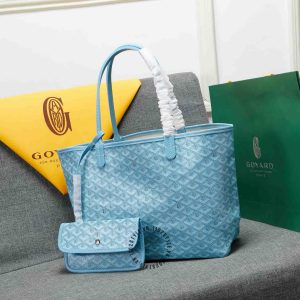 Túi xách nữ Goyard màu xanh hàng hiệu cao cấp Luxury - Ảnh 3