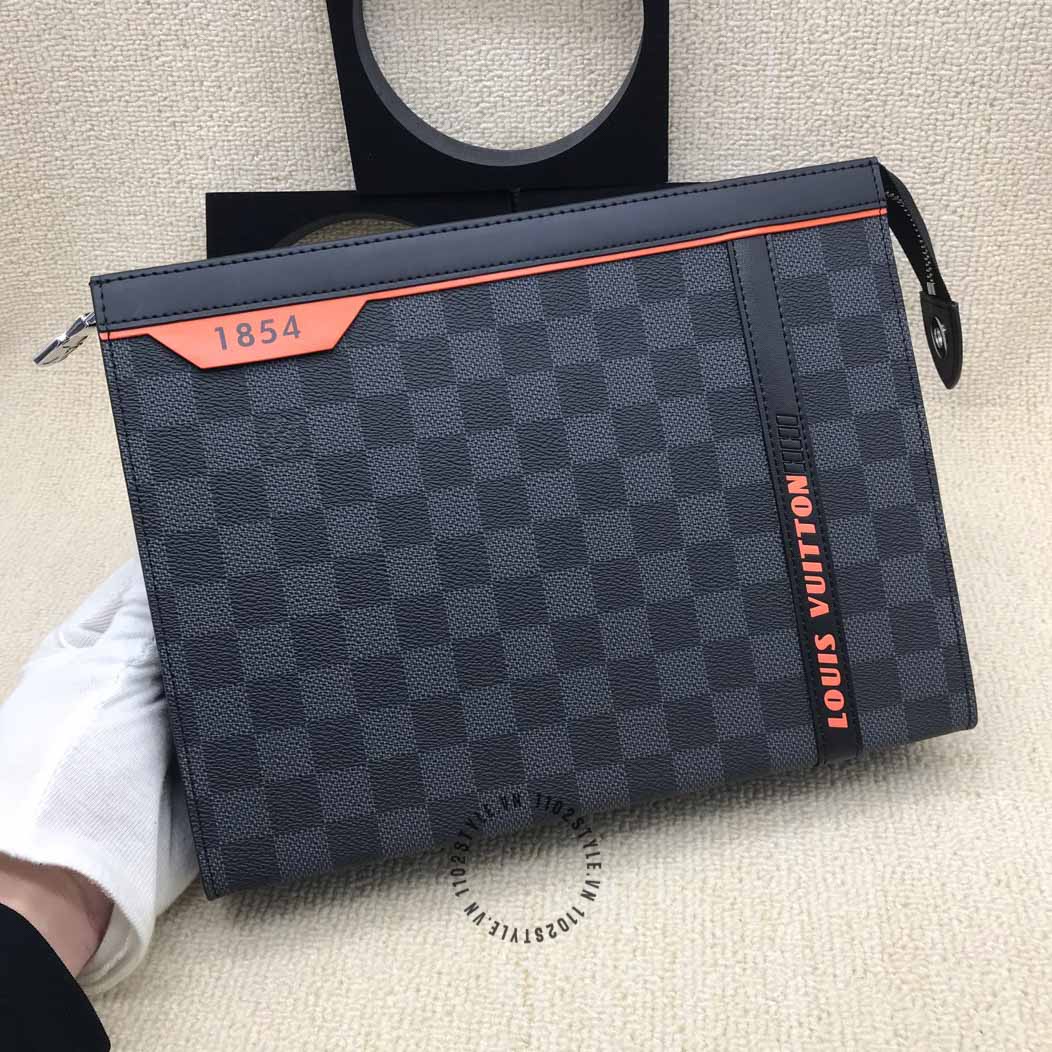clutch lv da xịn