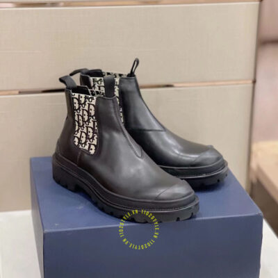Giày chelsea boot dior nam hàng hiệu
