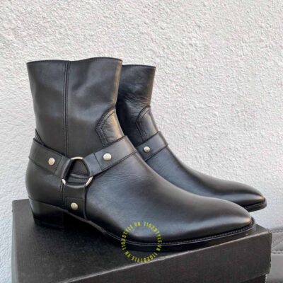 Giày chelsea boot ysl nam