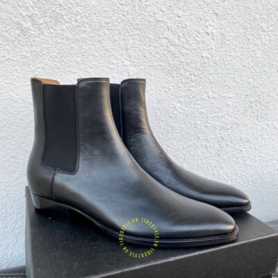 Giày chelsea boot ysl nam cổ chun
