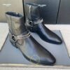 Giày chelsea boot ysl nam cổ khóa