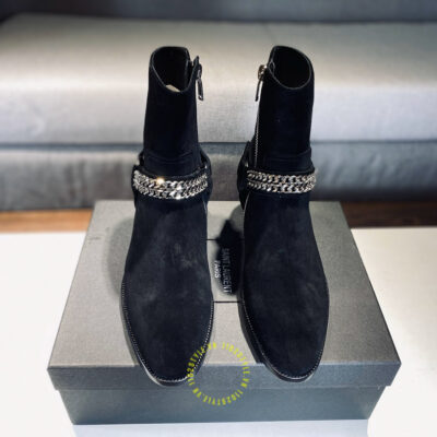 Giày chelsea boot ysl nam hàng hiệu