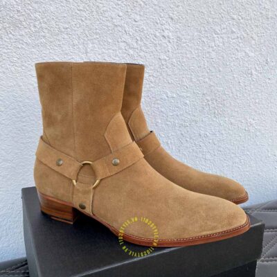 Giày chelsea boot ysl nam hàng hiệu