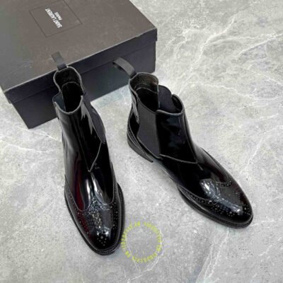 Giày chelsea boot ysl nam hàng hiệu