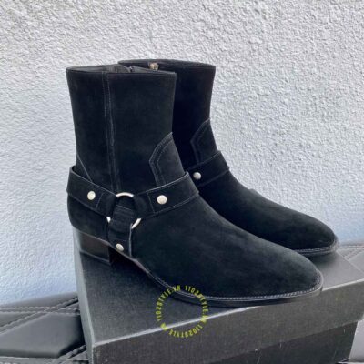 Giày chelsea boot ysl nam like authentic