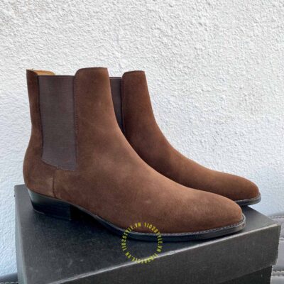 Giày chelsea boot ysl nam xách tay