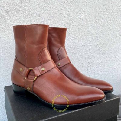 Giày chelsea boot ysl nam xách tay
