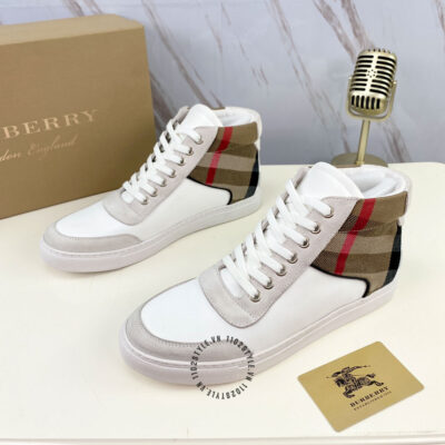 Giày thể thao cổ cao Burberry nam