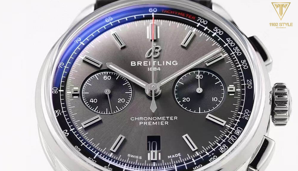 Quan sát chuyển động của kim giây của hai phiên bản đồng hồ Breitling Fake