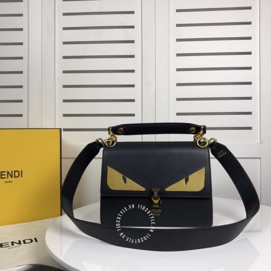 Túi xách Fendi nữ đeo chéo hàng hiệu màu đen luxury
