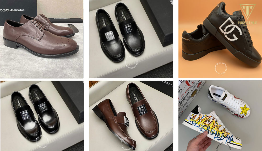 Chọn giầy Dolce & Gabbana nam super fake theo màu sắc