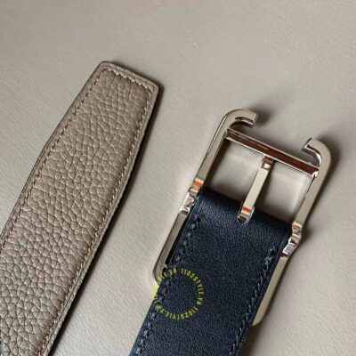 Thắt lưng Hermes nâu và đen Like Auth