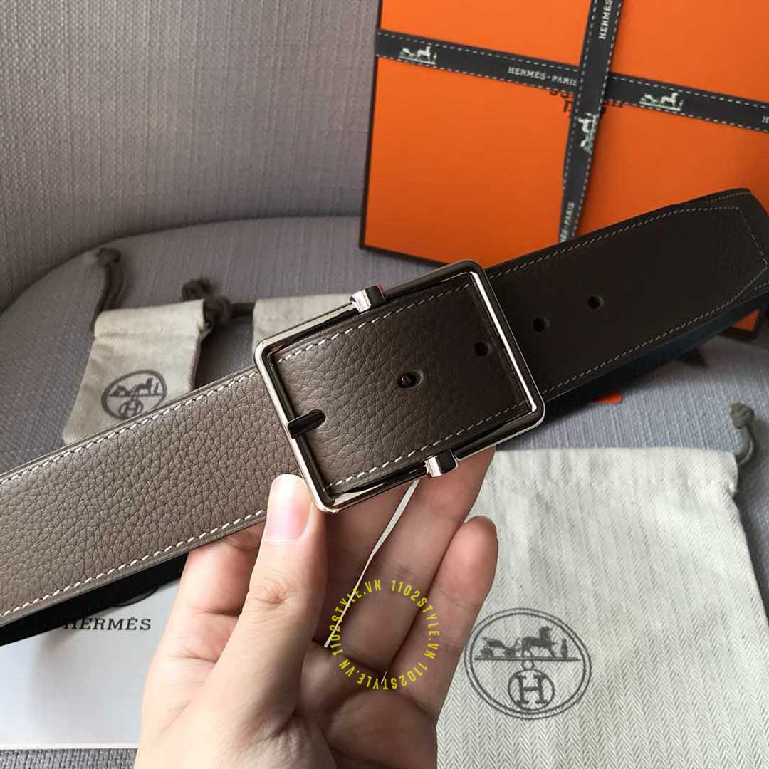 Thiết kế của thắt lưng Hermes khóa bạc Like Auth
