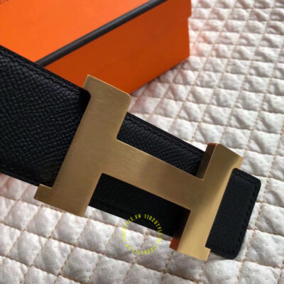 Thắt lưng Hermes dây đen sần Like Auth