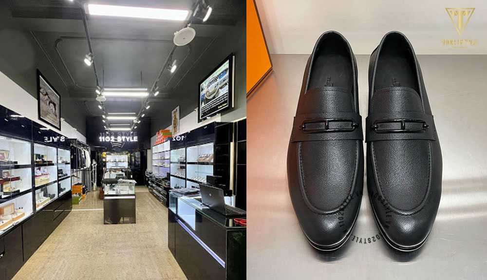 Địa chỉ mua giày lười Hermes nam hàng hiệu siêu cấp giá tốt tại HCM, giày lười nam hàng hiệu hermes