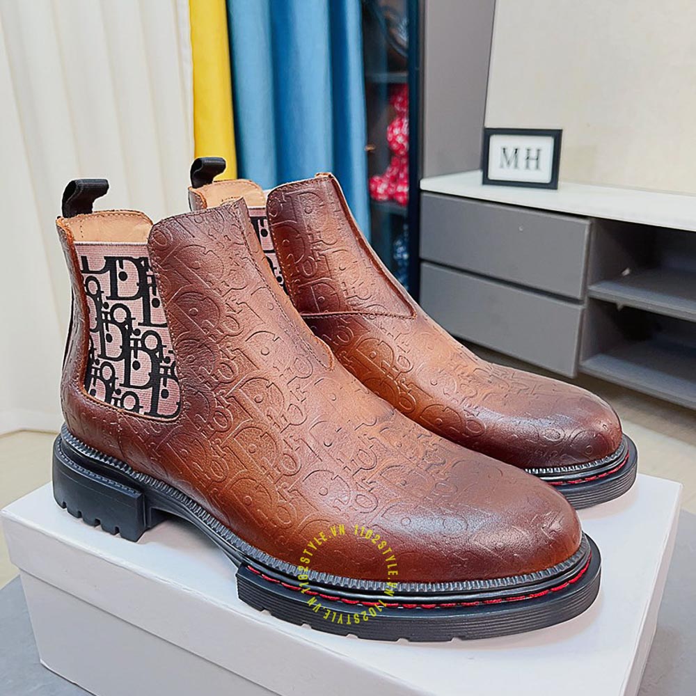 Dior leather Chelsea boots men  Glamood Outlet