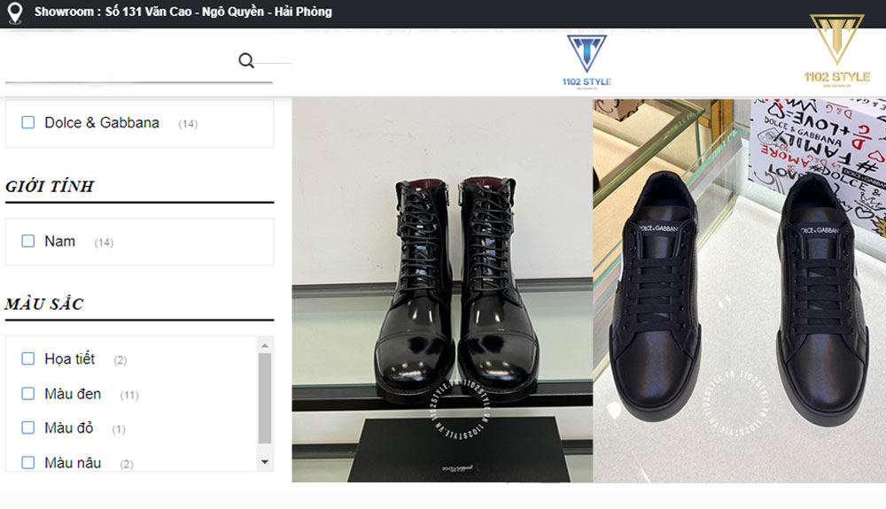 Hình trên website có giống sản phẩm giày Dolce & Gabbana bên ngoài không?