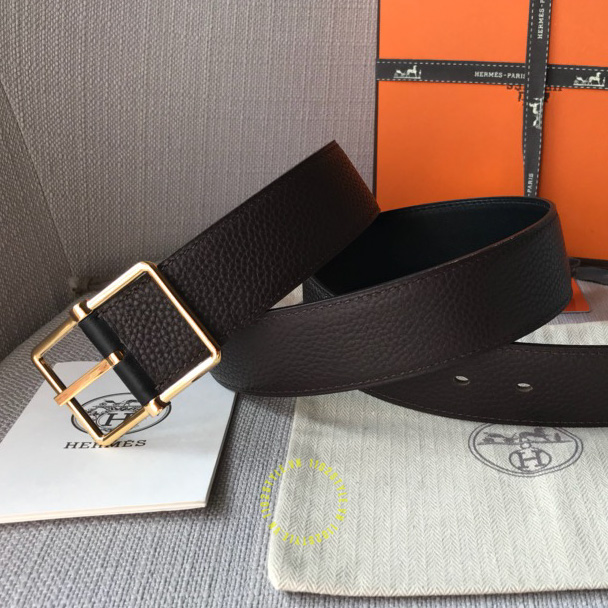 Thắt lưng Hermes dây đen khóa vàng Like Auth sở hữu thiết kế tối giản