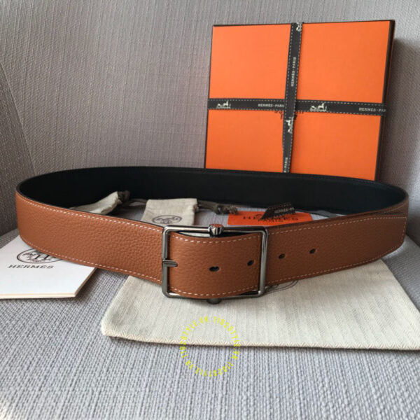 Thắt lưng Hermes dây nâu sần Like Auth