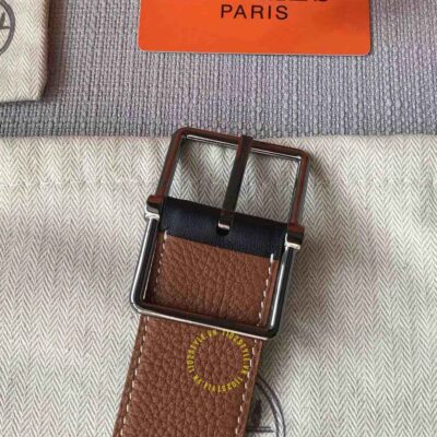 Thắt lưng Hermes dây nâu sần Like Auth