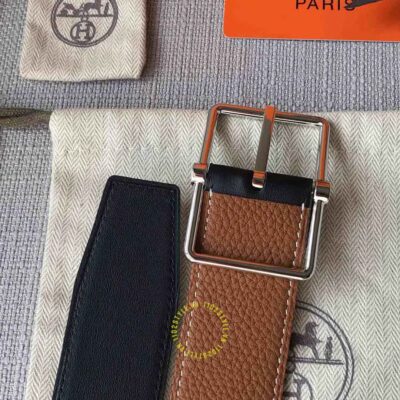 Thắt lưng Hermes dây nâu Like Auth