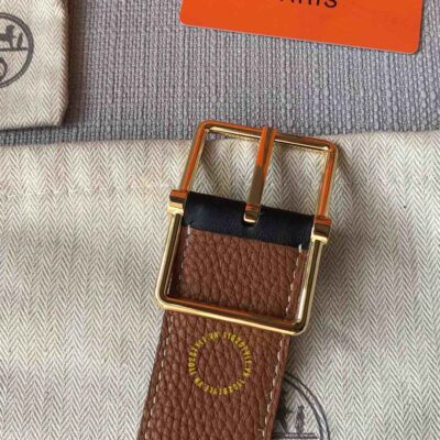 Thắt lưng Hermes da nâu Like Auth