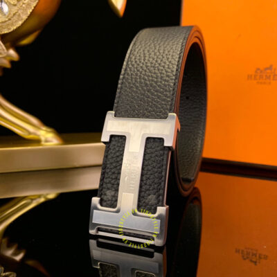 Thắt lưng Hermes khóa ghi dây sần Like Auth