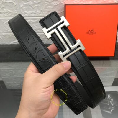 Nhận xét về độ hoàn thiện của thắt lưng Hermes Like Auth vân cá sấu