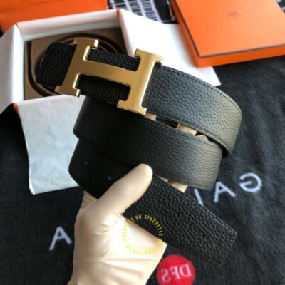 Thắt lưng Hermes Like Auth dây đen sần