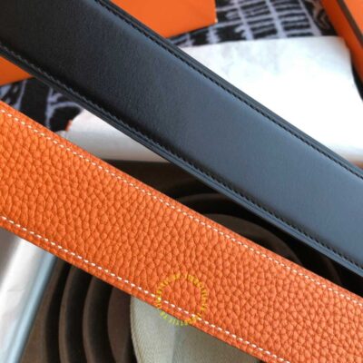 Thắt lưng Hermes Like Auth dây cam sần