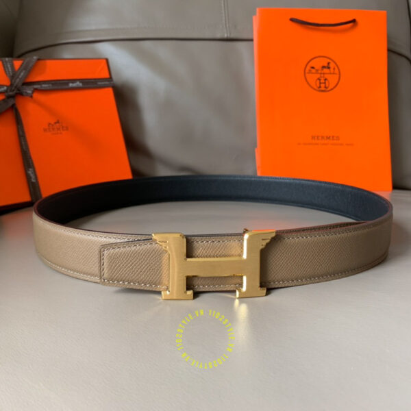 Thắt lưng Hermes 2 màu khóa bấm Like Auth