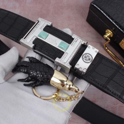 Độ hoàn thiện của thắt lưng Hermes khóa đính ngọc Like Auth