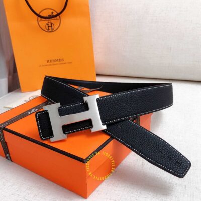 Thiết kế của thắt lưng Hermes màu đen Like Auth